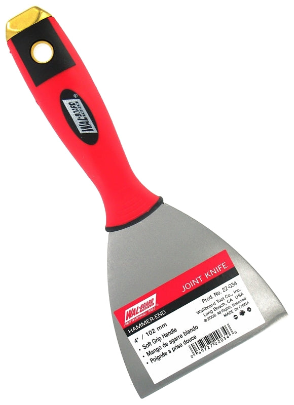 MARSHALLTOWN Wallboard Tool 22-034 Putty Knife, 4 in W Blade, 9-1/2 in L Blade, HCS Blade, Flexible Blade, Soft-Grip Handle
