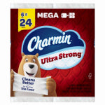 PROCTER & GAMBLE Ultra Strong Mega Roll Bath Tissue, 2-Ply, 242-Sheets Per Roll, 6-Pk.