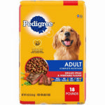 AMERICAN DISTRIBUTION & MFG Complete Nutrition Dry Adult Dog Food, Steak, Vegetable, 18 Lb.