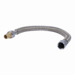 SHARKBITE SharkBite UAB3088FXSS18LF Water Heater Connector, 3/4 in, FIP, DZR Brass/EPDM/Stainless Steel, 19.4 in L PLUMBING, HEATING & VENTILATION SHARKBITE