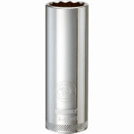 DEWALT DEWALT DWMT74550OSP Drive Hand Socket, 19 mm Socket, 1/2 in Drive, 12-Point, Steel, Polished Chrome Vanadium TOOLS DEWALT
