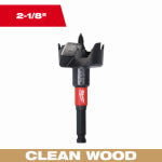 MILWAUKEE ELECTRIC TOOL CORP Switchblade Self Feed Wood Drill Bit, 2-1/8 x 6.5 In. TOOLS MILWAUKEE ELECTRIC TOOL CORP