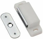 ASSA ABLOY AMERICAS RESIDENTIALI NC Magnetic Cabinet Catch, Aluminum Case, White
