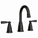 MOEN Moen Banbury 84947BL Widespread Bathroom Faucet, 1.2 gpm, 2-Handle, 3-Faucet Hole, Metal, Matte Black PLUMBING, HEATING & VENTILATION MOEN