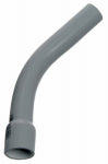 CARLON Carlon UA7AGB-CAR Elbow, 1-1/4 in Trade Size, 45 deg Angle, SCH 40 Schedule Rating, PVC, Plain End, Gray, 1/PK ELECTRICAL CARLON