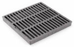 DRAINTECH DrainTech NDS980 Drain Grate, 9 in L, 9 in W, Square, 7/16 in Grate Opening, HDPE, Black PLUMBING, HEATING & VENTILATION DRAINTECH