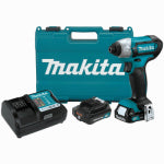 MAKITA USA INC 12-Volt Max CXT Cordless Impact Driver Kit, Brushless Motor, (2 Lithium-Ion Batteries
