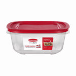 NEWELL BRANDS DISTRIBUTION LLC Rubbermaid 14.66-Cup EasyStore Square Container, Food Storage Container, Food Storage Container with Lids