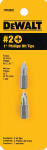 DEWALT DEWALT DW2002 Insert Bit Tip, #2 Drive, Phillips Drive, 1/4 in Shank, Hex Shank, 1 in L, Tool Steel TOOLS DEWALT