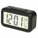 AUDIOVOX Alarm Clock With Snooze, Temperature Display, Black APPLIANCES & ELECTRONICS AUDIOVOX