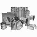 DURAVENT Pellet Stove Vent Kit, Corner Install Elbow, 3-In.