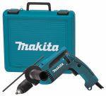 MAKITA USA INC Hammer Drill Kit, 6-amp Motor, 2-Mode Rotation, Keyless Chuck, 5/8 In.