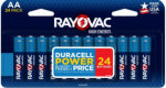 RAYOVAC Rayovac High Energy 815-24T Battery, 1.5 V Battery, AA Battery, Alkaline ELECTRICAL RAYOVAC