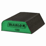 DIABLO Diablo ENDURA-BOND DFBCOMBUFN01G Dual Edge Sanding Block, 4 in L, 2-1/2 in W, 180 Grit, Ultra Fine PAINT DIABLO