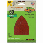 ALI INDUSTRIES Detail Sanding Sheets, Aluminum Oxide, 60-Grit, 3.5 x 5 In., 5-Pk.