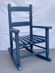 PANACEA PRODUCTS CORP-IMPORT Knollwood Children's Rocker, Majorica Blue Finished Mahogany