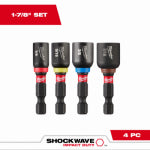 MILWAUKEE ELECTRIC TOOL CORP 4-Pc. Shockwave Nut Driver Drill Set