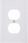 LEVITON MFG CO WHT DUPLEX WALLPLATE