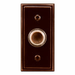 HEATH ZENITH Heath Zenith SL-716 Doorbell Pushbutton, Wired, Metal, Oil-Rubbed Bronze ELECTRICAL HEATH ZENITH