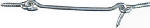 ASSA ABLOY AMERICAS RESIDENTIALI NC Hook & Eye, Zinc-Plated Wire, 6 In.