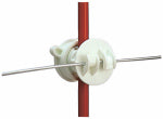 GALLAGHER POWER FENCE, Gallagher G65514 Rod Post Claw Insulator, Plastic, White, Screw-On Mounting HARDWARE & FARM SUPPLIES GALLAGHER POWER FENCE,