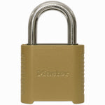 MASTER LOCK Master Lock 175D Padlock, Resettable Combination Key, 5/16 in Dia Shackle, 1 in H Shackle, Steel Shackle, Brass Body HARDWARE & FARM SUPPLIES MASTER LOCK
