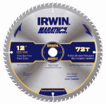 IRWIN Irwin Marathon 14082 Table Saw Blade, 12 in Dia, 1 in Arbor, 72-Teeth, Carbide Cutting Edge TOOLS IRWIN