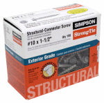 SIMPSON STRONG TIE Connector Screw, #10 x 1-1/2 In., 100-Pk.