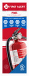RESIDEO USA LLC Rechargeable Fire Extinguisher, Heavy-Duty, Red, 3A: 40-B:C