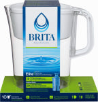 BRITA DIV OF CLOROX 10-Cup Water Pitcher with Elite Filter, Bright White HOUSEWARES BRITA DIV OF CLOROX