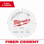 MILWAUKEE Milwaukee 48-40-7000 Circular Saw Blade, 7-1/4 in Dia, 5/8 in Arbor, 4-Teeth, Polycrystalline Diamond Cutting Edge TOOLS MILWAUKEE