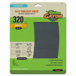GATOR Gator SilicaCut 4473 Sanding Sheet, 11 in L, 9 in W, 320 Grit, Very Fine, Silicon Carbide Abrasive PAINT GATOR