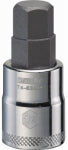 DEWALT DEWALT DWMT74635OSP Fractional Hex Bit Socket, 1/2 in Tip, 3/8 in Drive, Polished Chrome, 1-31/32 in OAL TOOLS DEWALT