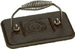 LODGE MFG Grill Press, Seasoned Cast Iron, 6-3/4 x 4-1/2-In.