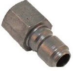 MI-T-M Mi-T-M AW-0017-0006 Adapter, 3/8 x 3/8 in Connection, Quick-Connect Plug x FNPT, Stainless Steel, Zinc OUTDOOR LIVING & POWER EQUIPMENT MI-T-M
