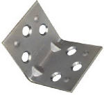 ASSA ABLOY AMERICAS RESIDENTIALI NC Double Wide Corner Brace, Zinc, 1-1/2 x 1-1/2 In., 2-Pk.