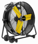 PINNCALE PRODUCTS INTL Tilt Barrel Fan, Direct-Drive, High-Velocity, 2-Speed, 24-In.