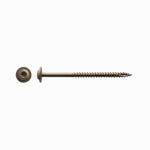 WESTERN BUILDERS SUPPLY 10 x 3" RWH Bronze T-25 Round Washer Head Wood Screw, 1 lb Bucket HARDWARE & FARM SUPPLIES WESTERN BUILDERS SUPPLY