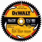 DEWALT DEWALT ELITE Series DWAW71460 Circular Saw Blade, 7-1/4 in Dia, 5/8 in Arbor, 60-Teeth, Tungsten Carbide Cutting Edge TOOLS DEWALT