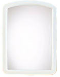 RENIN Renin 20-0410 Macau Framed Mirror, 22 in W, 16 in H, Rectangular, Plastic Frame, White Frame HOUSEWARES RENIN