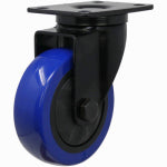 SHEPHERD HDWE. PROD., LLC. Blue Diamond TPU Wheel Caster, 4-In. D, Double Ball BearingSswivel, 300-Lb. Load Capacity, 1-Pk HARDWARE & FARM SUPPLIES SHEPHERD HDWE. PROD., LLC.