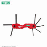 MILWAUKEE ELECTRIC TOOL CORP 8-Key Folding Hex Key Set, Torx TOOLS MILWAUKEE ELECTRIC TOOL CORP