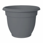 BLOEM Bloem AP1060 Planter, 10 in Dia, 8-1/2 in H, 11 in W, Round, Plastic, Peppercorn LAWN & GARDEN BLOEM