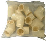 NIBCO INC. Nibco T00110J Pipe Elbow, 3/4 in, Slip-Joint, 90 deg Angle, CPVC, White PLUMBING, HEATING & VENTILATION NIBCO INC.