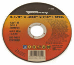 FORNEY Forney 71802 Cut-Off Wheel, 4-1/2 in Dia, 0.04 in Thick, 7/8 in Arbor, 60 Grit, Medium, Aluminum Oxide Abrasive TOOLS FORNEY