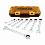 DEWALT DEWALT DWMT74733 Wrench Set, 8-Piece, Polished Chrome, Specifications: SAE Measurement TOOLS DEWALT