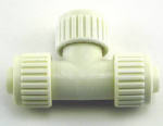 FLAIR-IT Flair-It PEXLOCK 16826 Reducing Tube Tee, 3/4 x 1/2 in, Compression, PEX-A, PEX-B, PVC, 200 psi Pressure LAWN & GARDEN FLAIR-IT