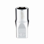 MILWAUKEE Milwaukee 45-34-9004 Socket, 9/32 in Socket, Standard Socket, 4.921 in OAL, 1/4 in Drive, 6-Point, Chrome TOOLS MILWAUKEE