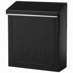 SOLAR GROUP Gibraltar Mailboxes Townhouse THVKB001 Mailbox, 260 cu-in, Steel, Powder-Coated, Black, 8.6 in W, 4.1 in D, 10.1 in H HARDWARE & FARM SUPPLIES SOLAR GROUP