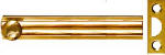 ASSA ABLOY AMERICAS RESIDENTIALI NC Door Surface Bolt, Brass, 4 In.